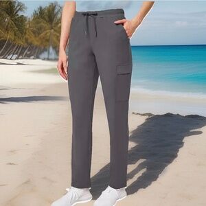 New Mondetta Ladies Straight Leg Cargo Pants Moist Wicking Social B Corp